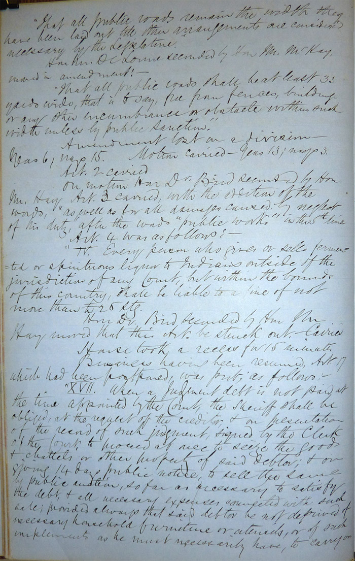 Journal de la session de l’Assemblée législative d’Assiniboia, page 41