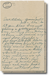 January 5, 1917 letter with 2 pages